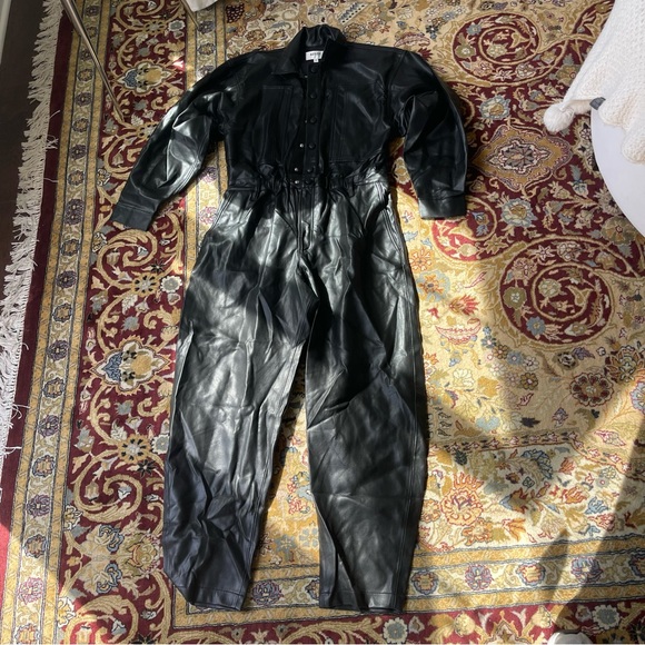 Agolde Vegan Leather Jumpsuit - Picture 7 of 12